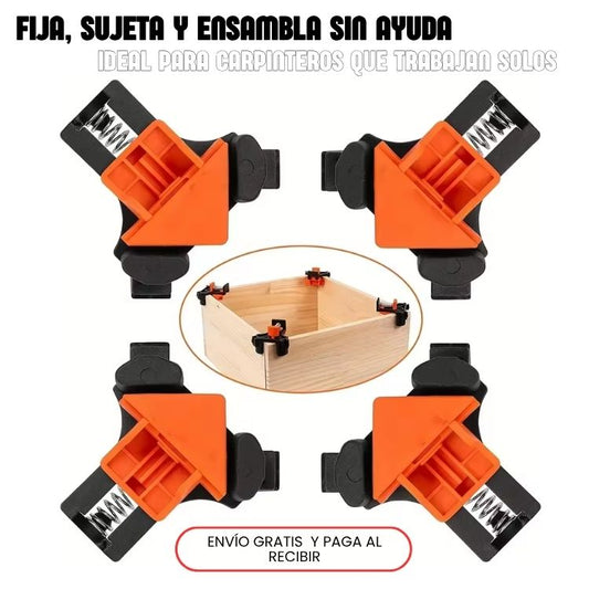 Clip fijacion corte para madera x 4 unidades