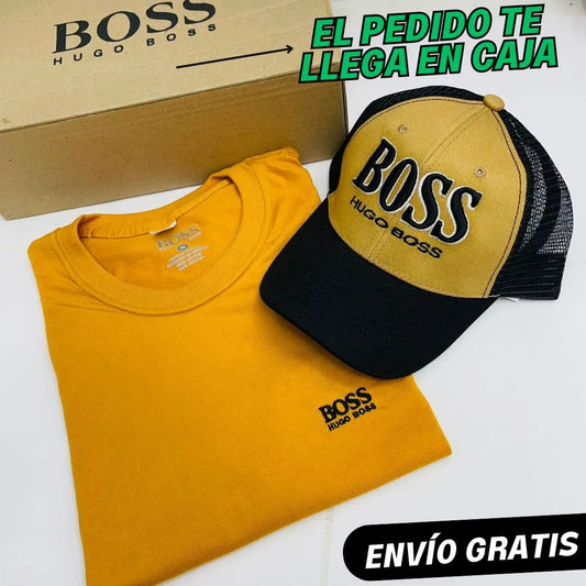 COMBO CAMISETA + GORRA HUGO BOSS